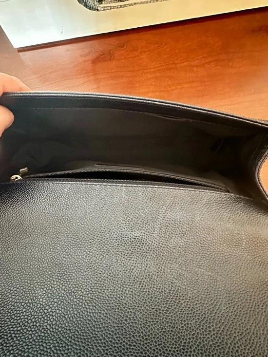 CHANEL Dark Navy Quilted Boy Flap Shoulder Bag with Gold Chain - Picture 15 of 16